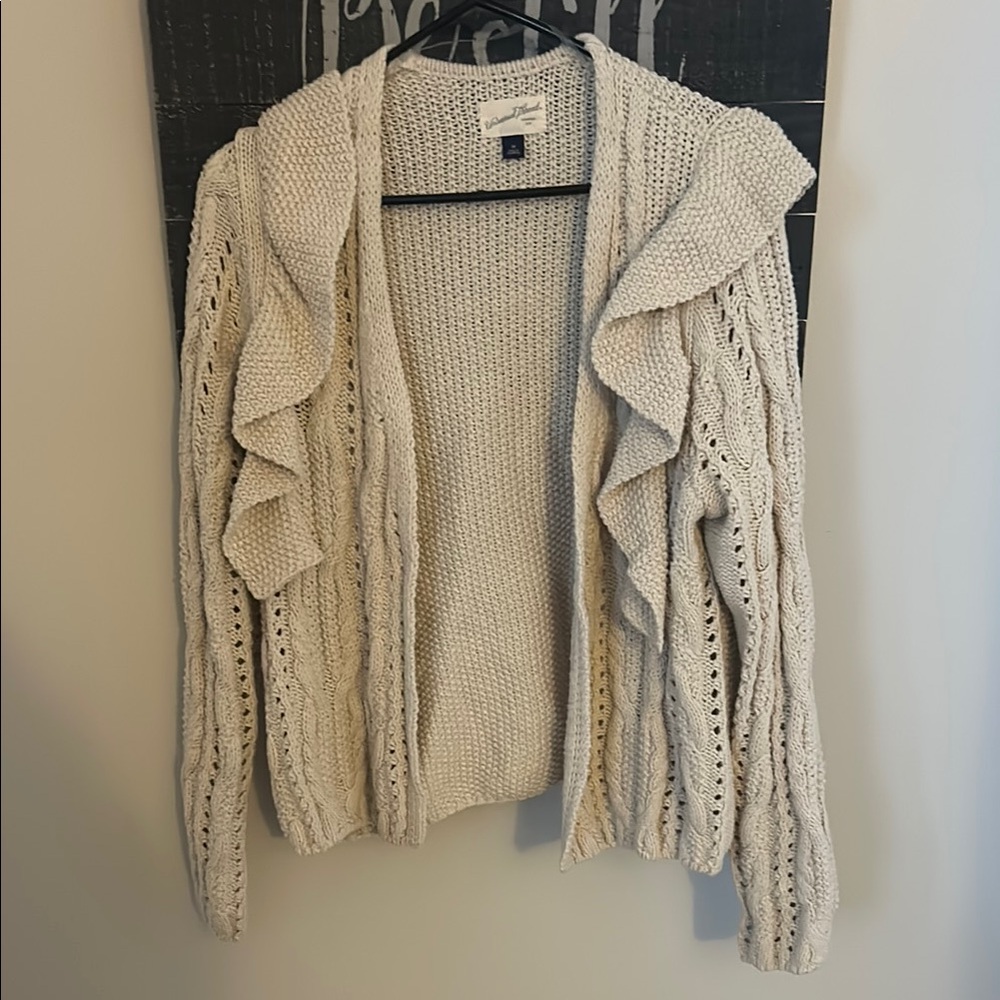 Cream Cable Knit Sweater